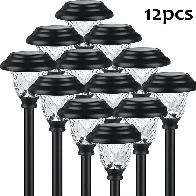 Outdoor Lighting For Fence - Solar Pathway Lights Outdoor Waterproof Bright