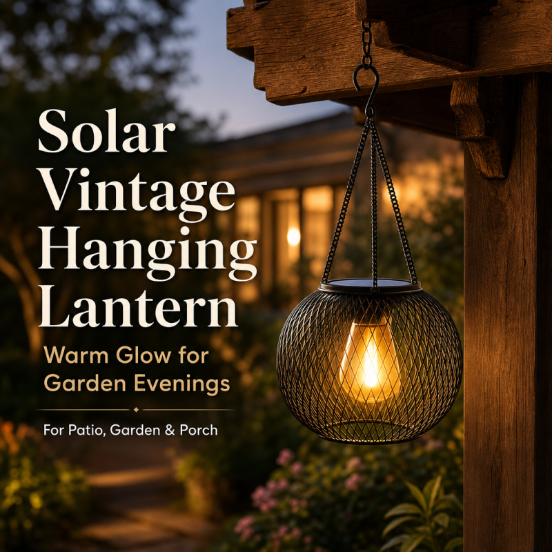 Outdoor Lighting For Gazebo - Solar Powered LED Hanging Floor Lamp