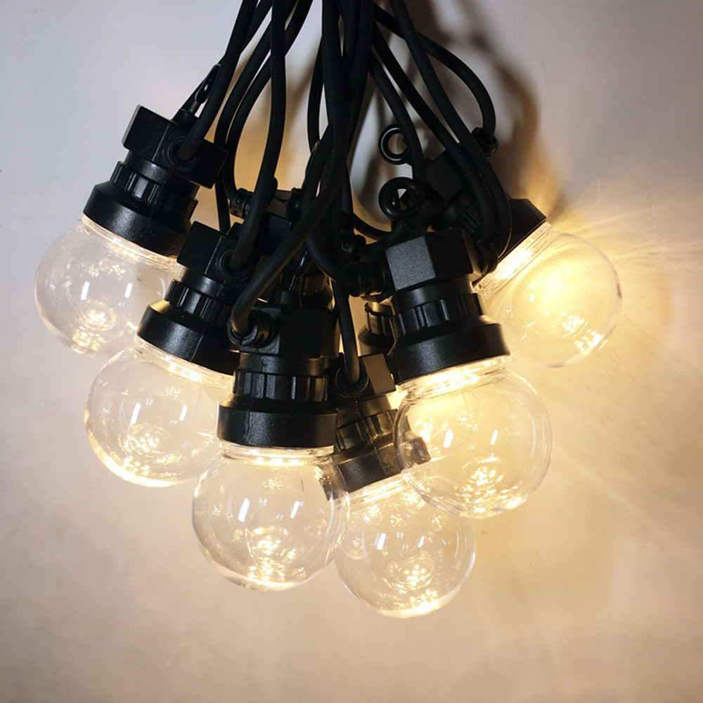 Lighting Wedding Outdoor - IP65 G50 White Cable Milky Ball