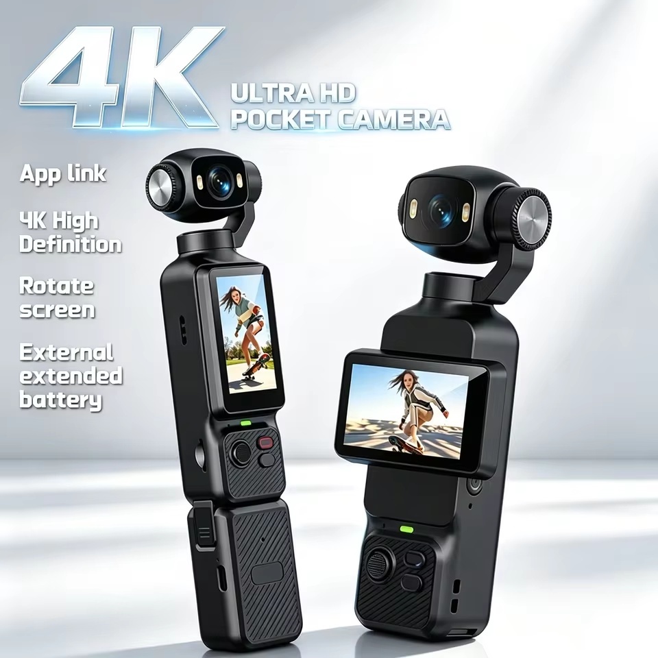 Outdoor Lighting Video - New 4K Handheld Gimbal Action Camera