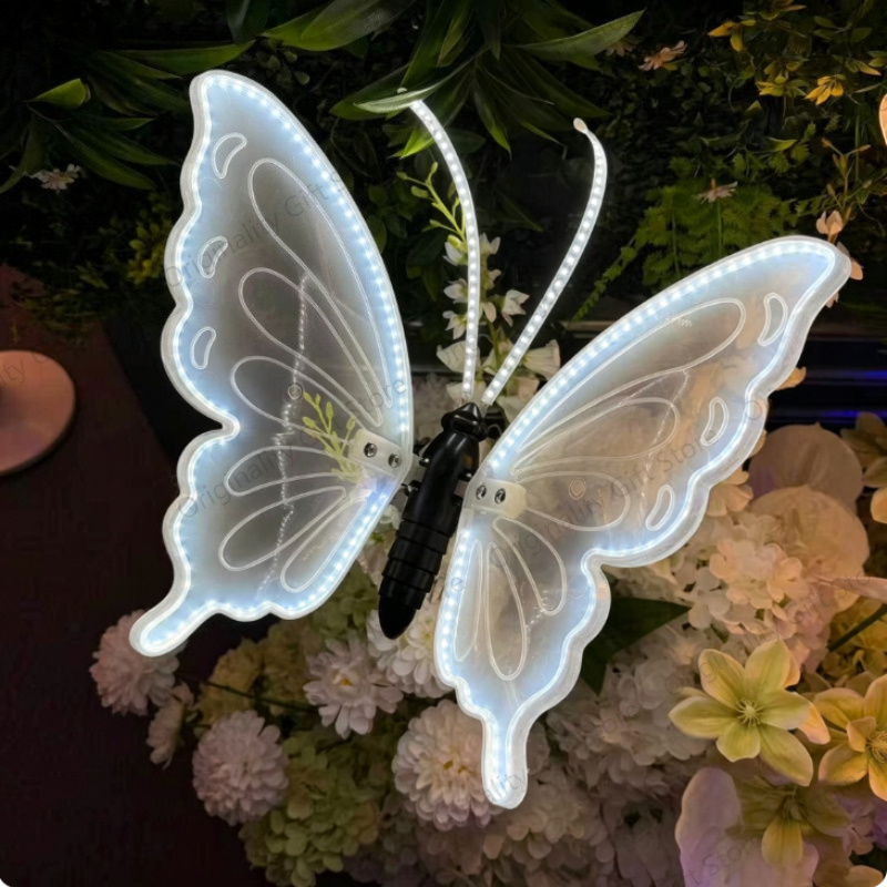 Lighting Wedding Outdoor - 60cm/40cm/30cm LED Outdoor Simulation Dynamic Butterfly
