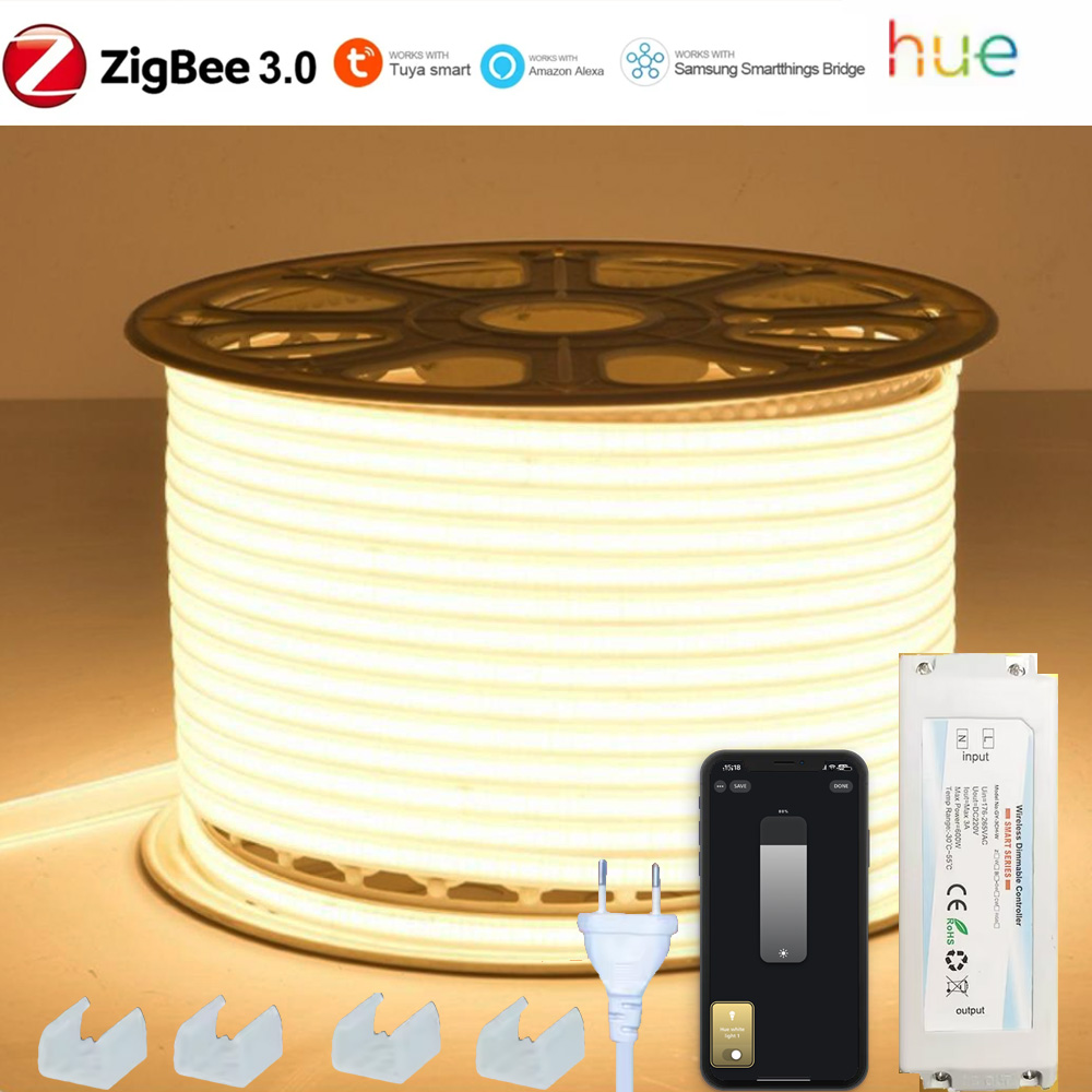 EU 220V ZIGBEE 3.0 COB LED Str - Outdoor Lighting Zigbee 评论和价格