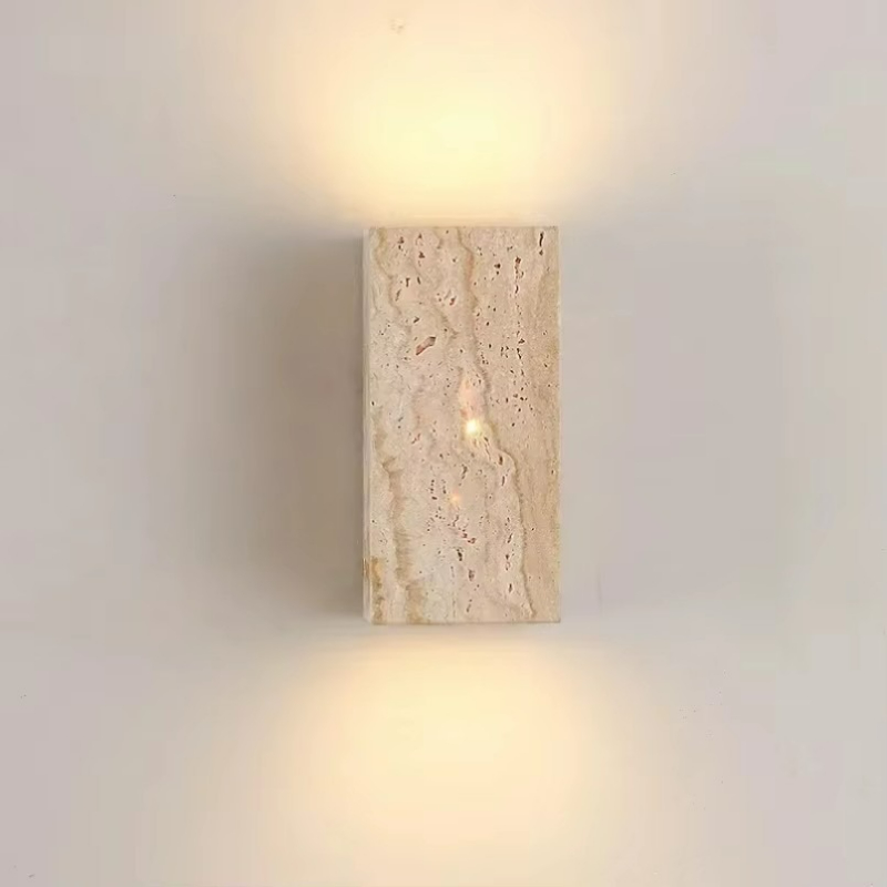 Yellow Travertine Stone Wall M - Outdoor Lighting Restaurant 评论和价格