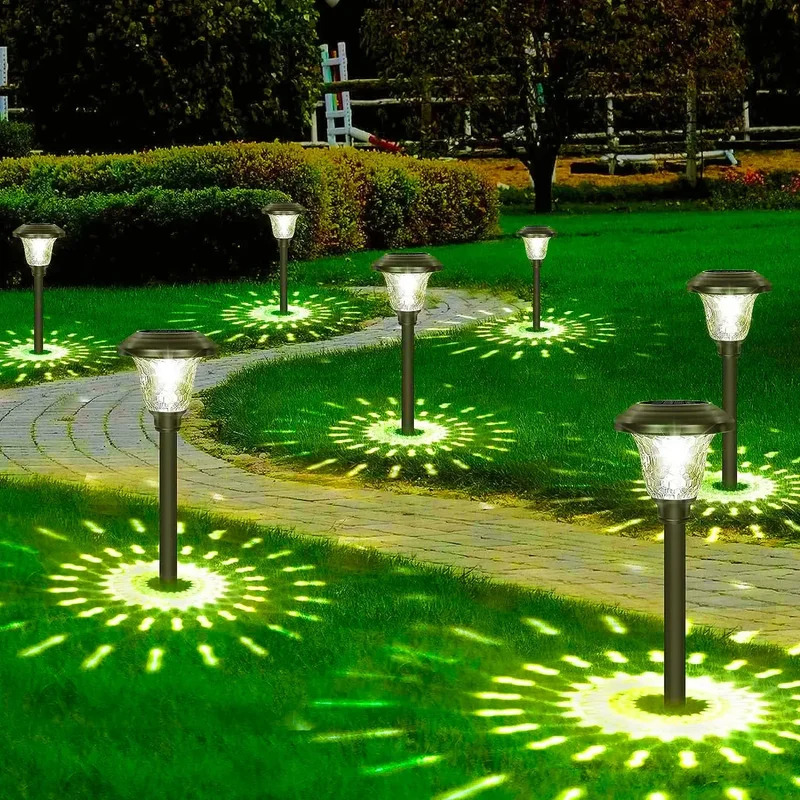 Solar Pathway Lights Outdoor W - Outdoor Lighting For Fence 评论和价格