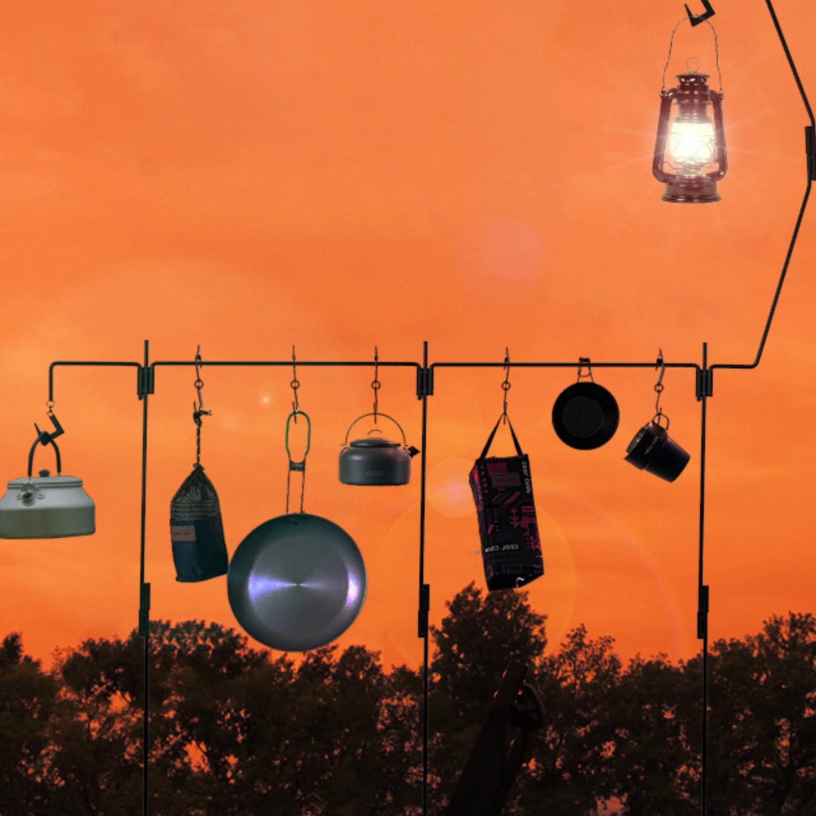Camping Lantern Stand Detachab - Outdoor Lighting Pole 评论和价格