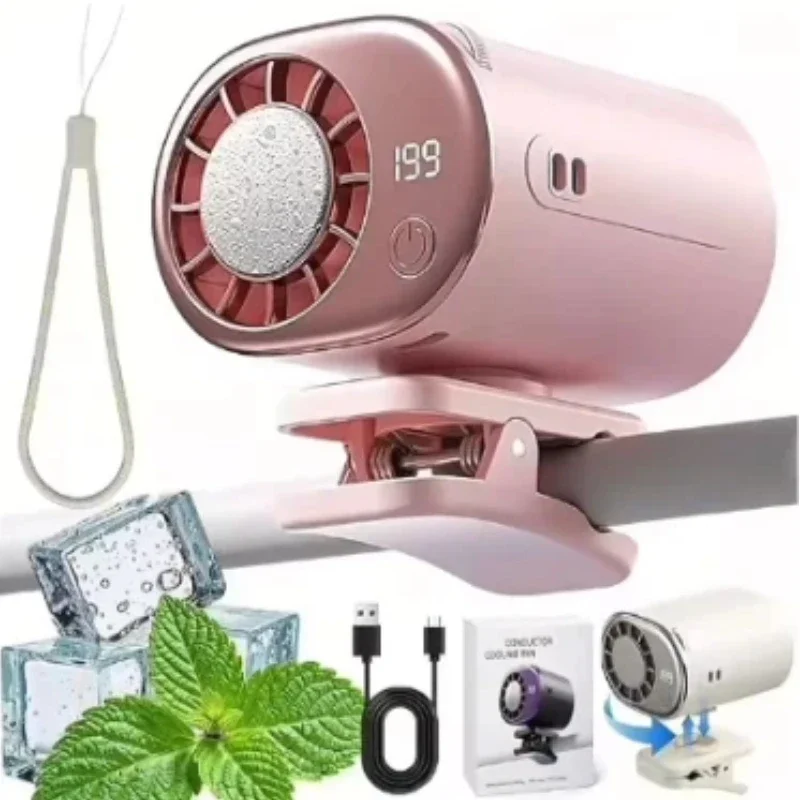 Hanging Neck Fan with LED Disp - Umbrella Led Clip 评论和价格