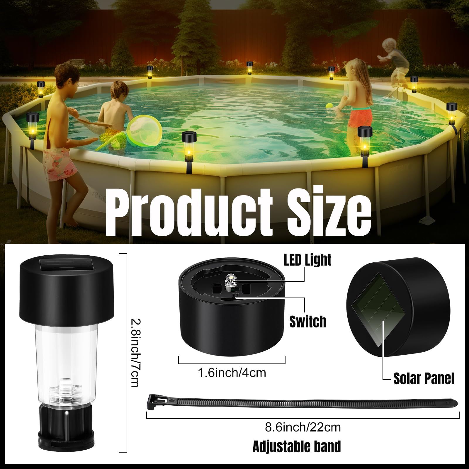 6 Packages Solar Pool Light Fr - Pond Light Submersible 评论和价格
