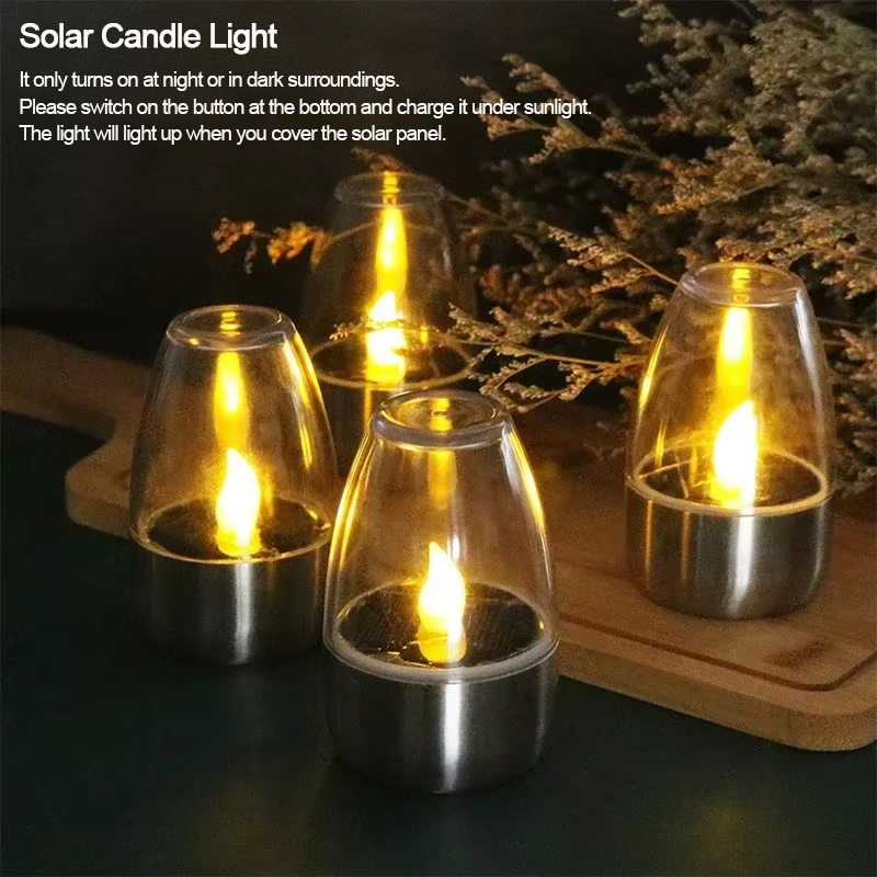 LED Solar Candles Light Flamel - Outdoor Lighting For Gazebo 评论和价格