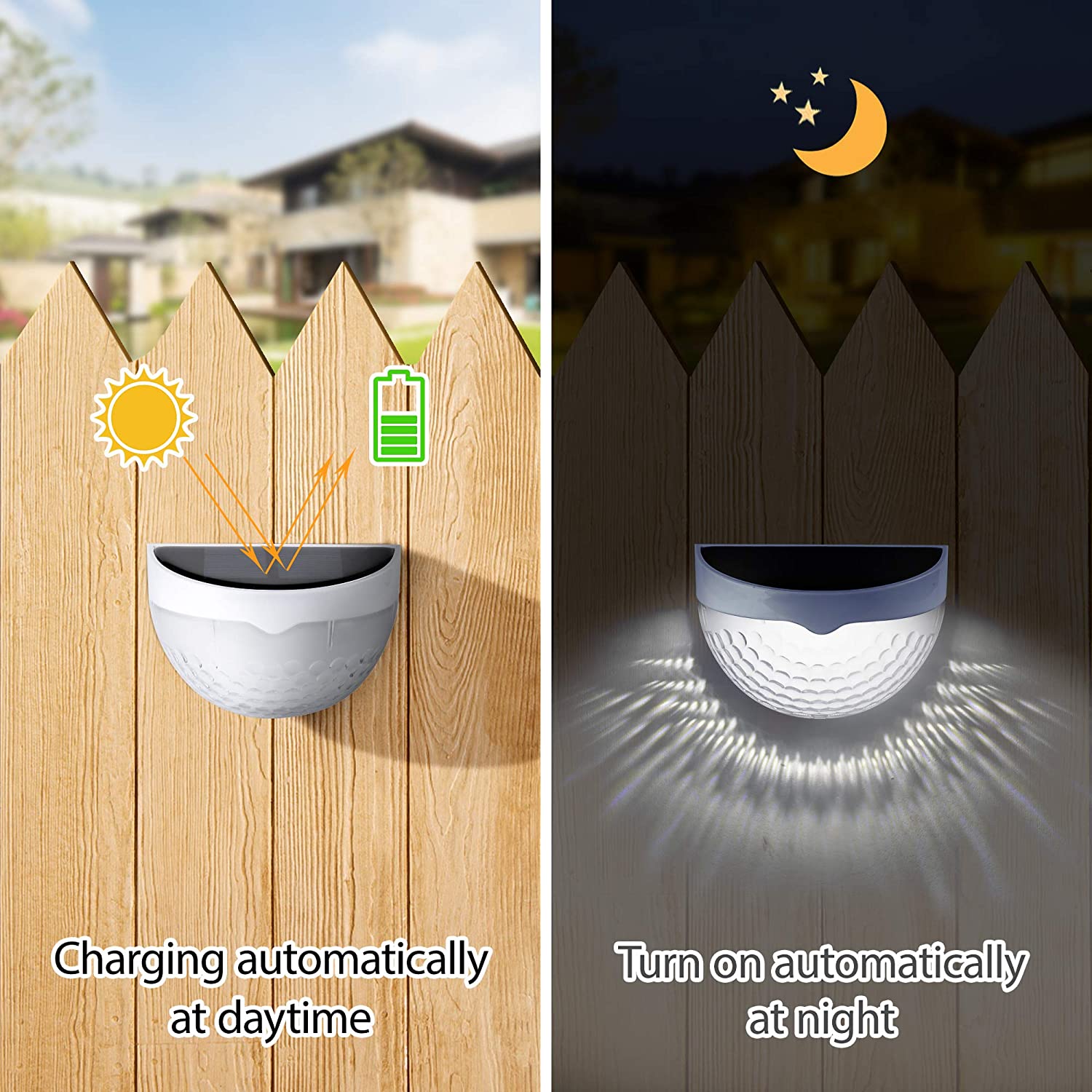 LED Solar Light Outdoor Wall L - Outdoor Lighting For Fence 评论和价格