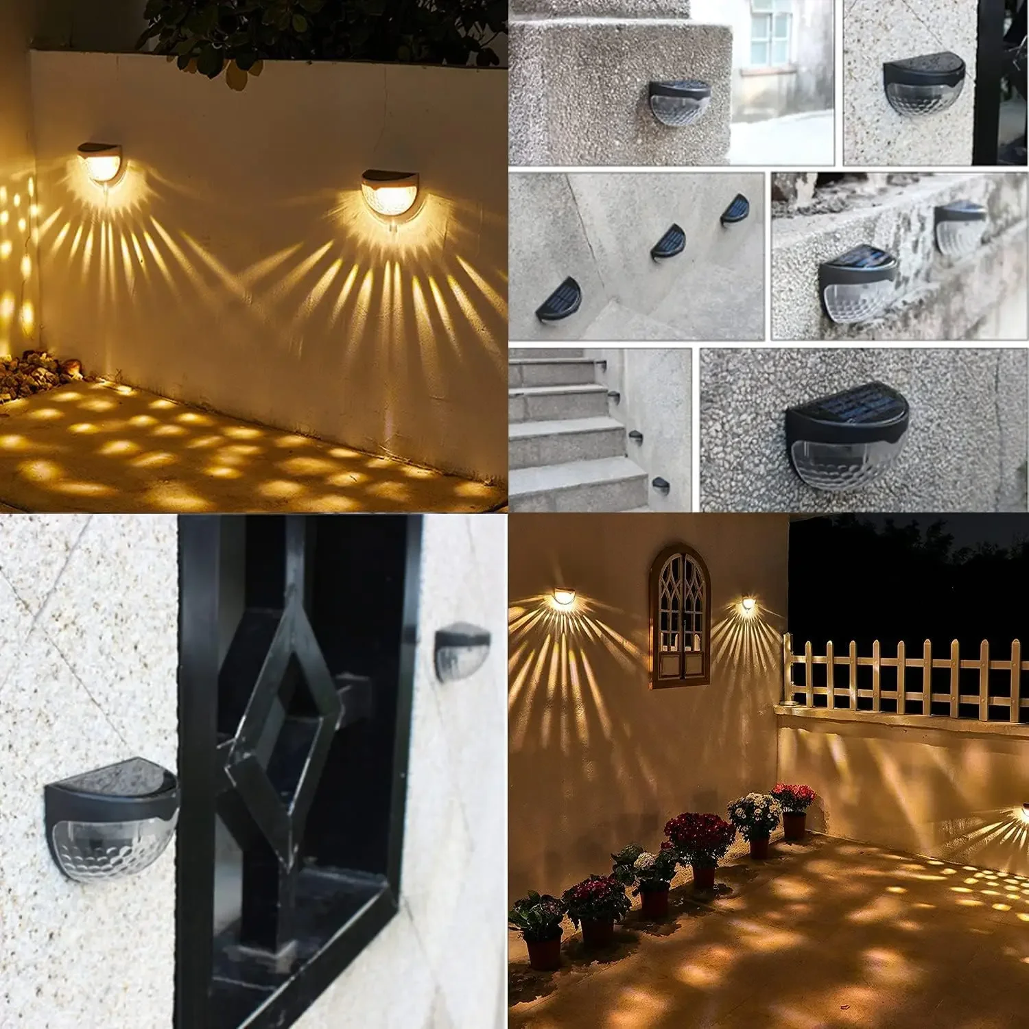 LED Solar Light Outdoor Wall L - Outdoor Lighting For Fence 评论和价格