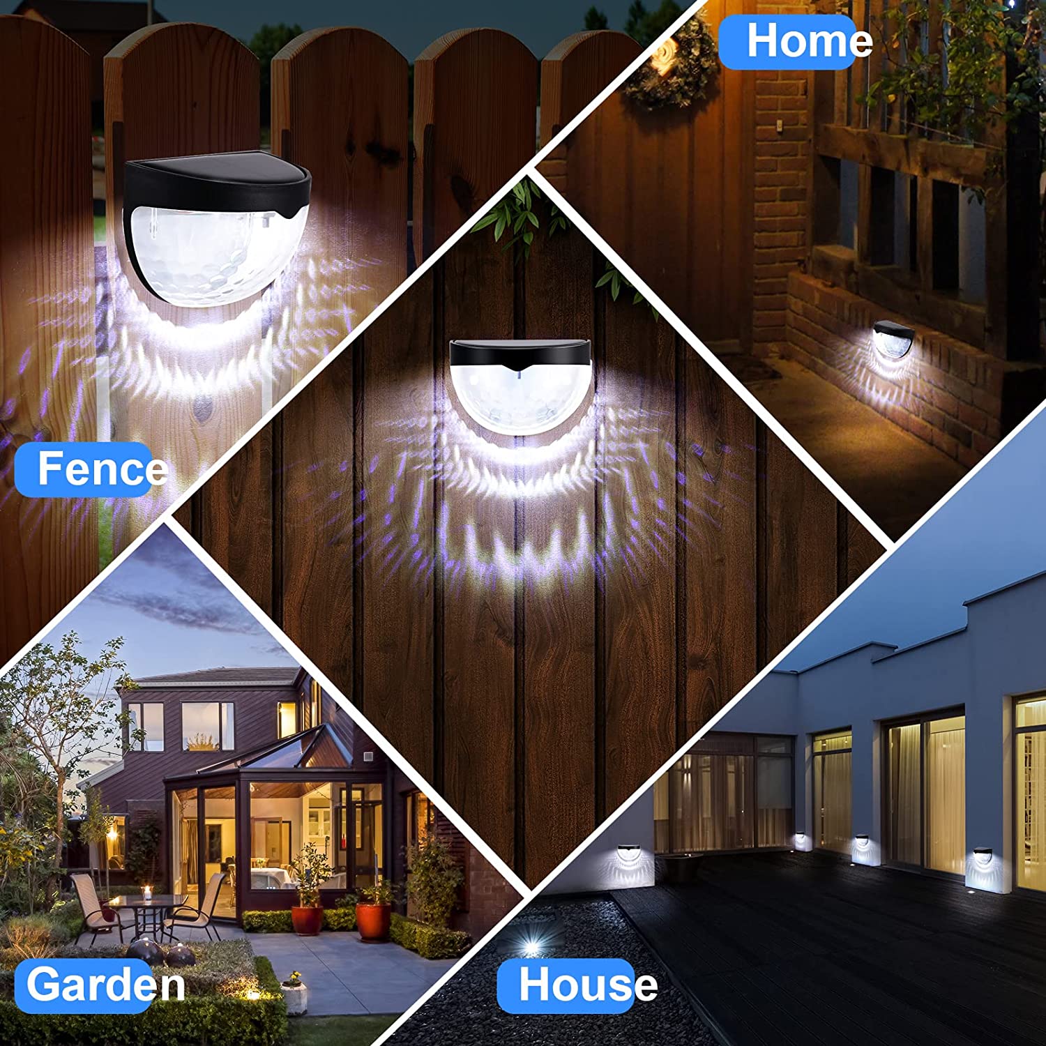 LED Solar Light Outdoor Wall L - Outdoor Lighting For Fence 评论和价格