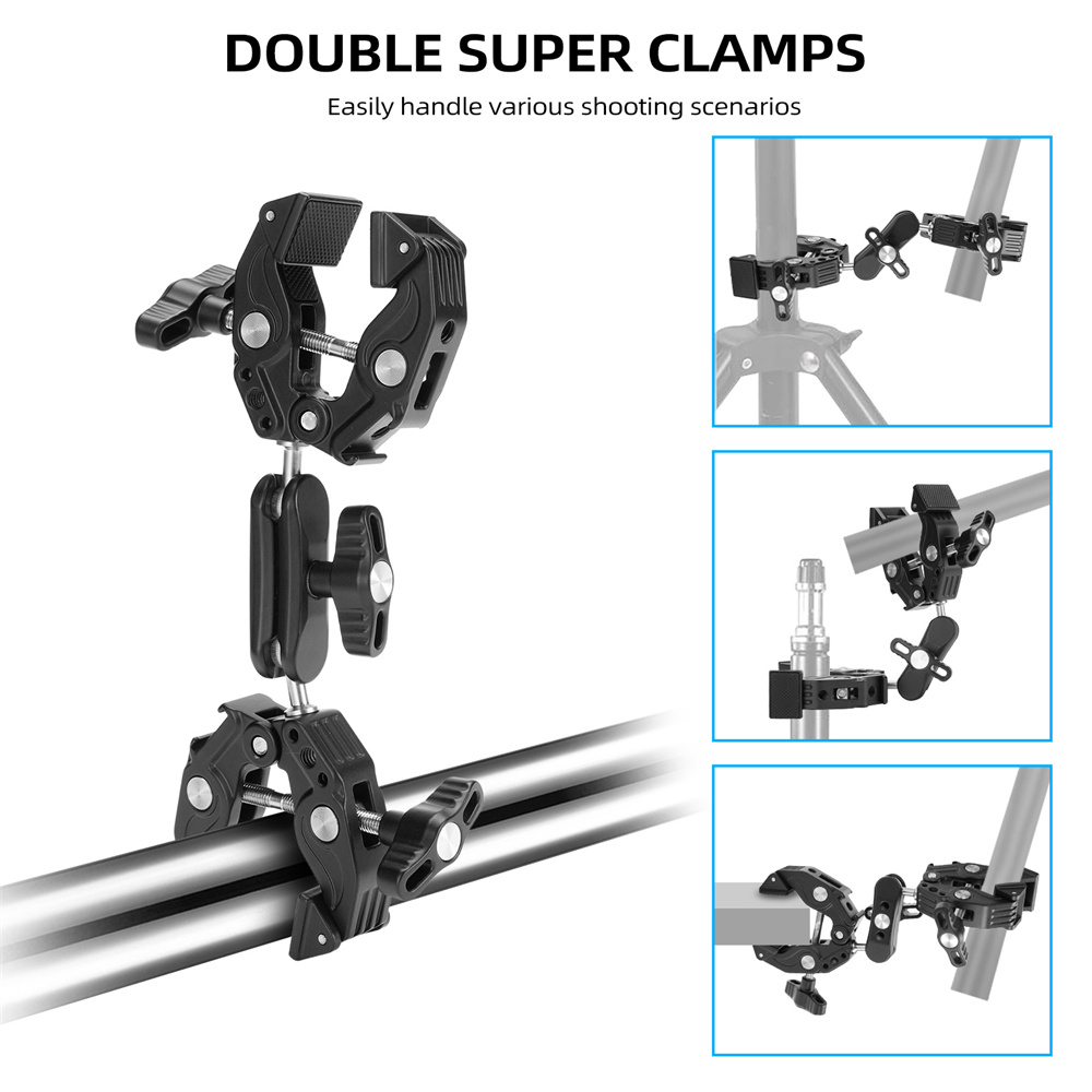 2026 Double Metal Super Clamp  - Umbrella Led Clip 评论和价格
