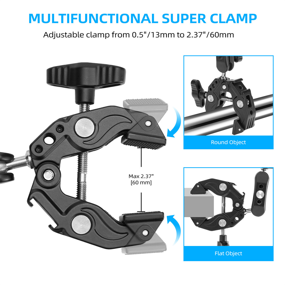 2026 Double Metal Super Clamp  - Umbrella Led Clip 评论和价格