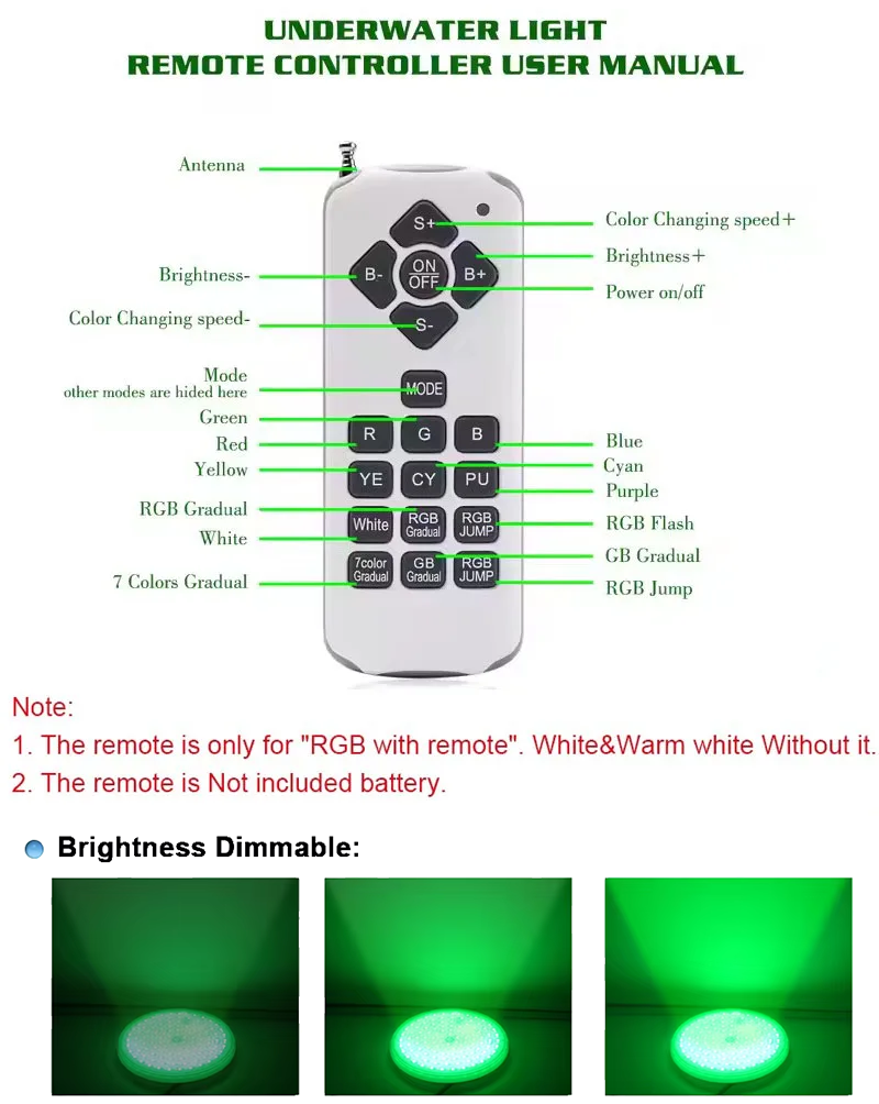 LED Underwater Lights RGB 12V  - Pond Light Submersible 评论和价格