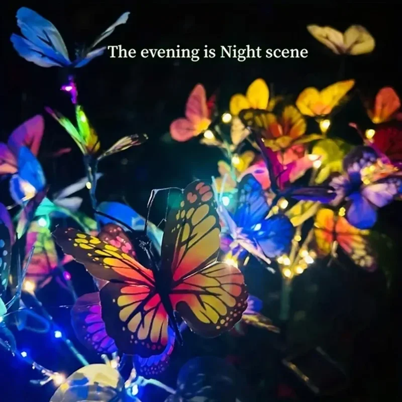 Solar LED Butterfly Garden Lig - Outdoor Lighting For Gazebo 评论和价格