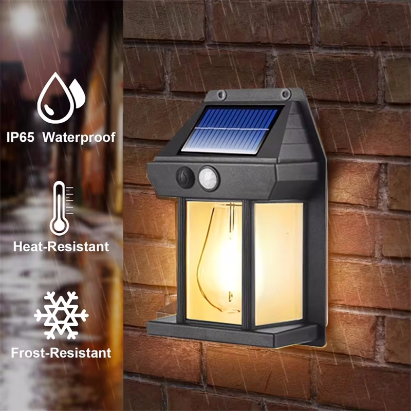 Solar Wall Light Outdoor Water - Outdoor Lighting For Fence 评论和价格