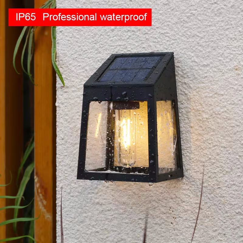 Solar Wall Light Outdoor Water - Outdoor Lighting For Fence 评论和价格