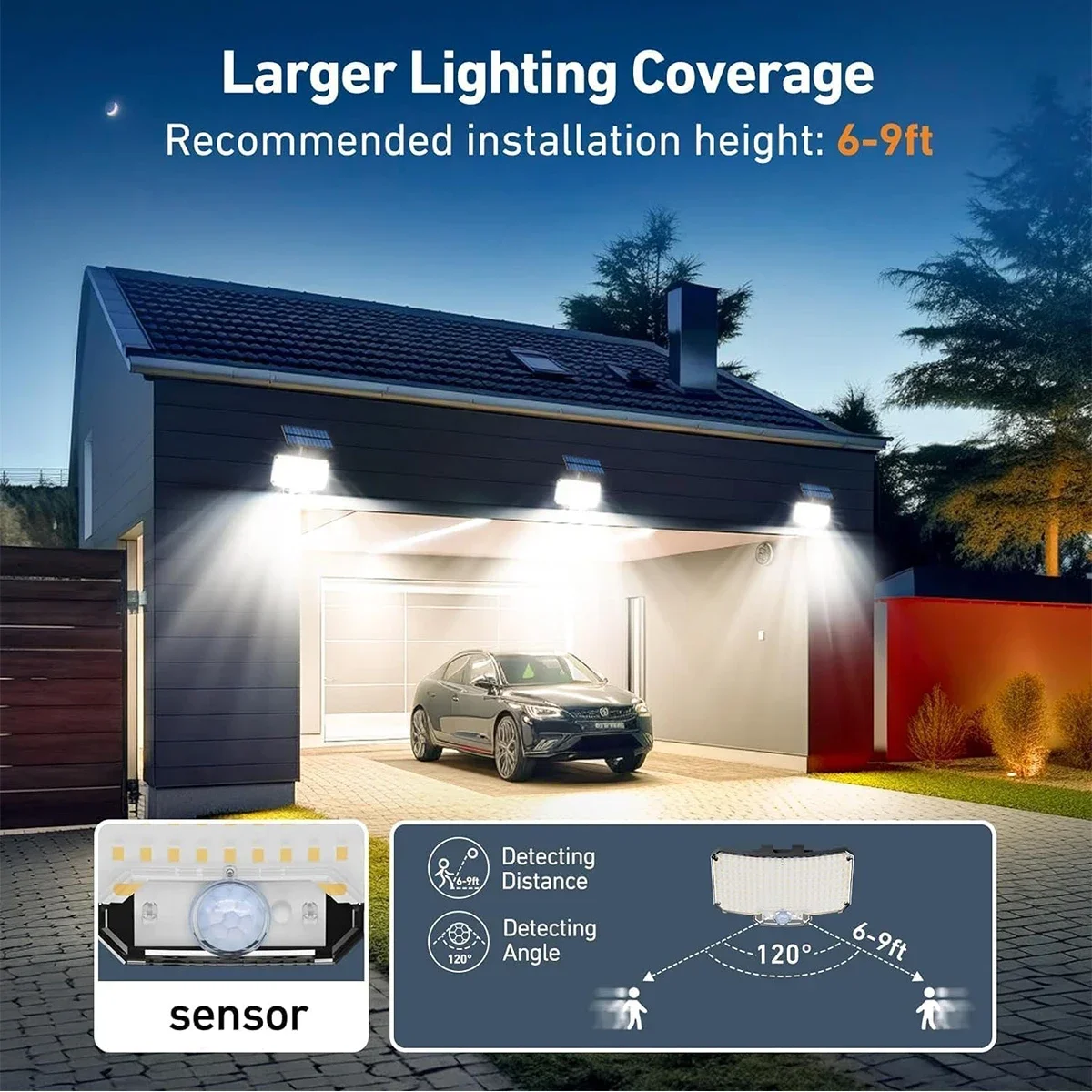234LED Solar Outdoor Lights Mo - Outdoor Lighting Motion Sensor 评论和价格