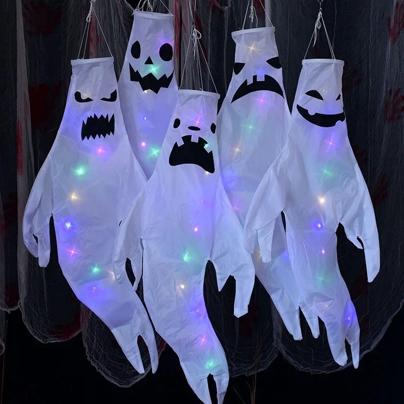 Hanging Ghost Halloween LED Lu - Outdoor Lighting Pole 评论和价格