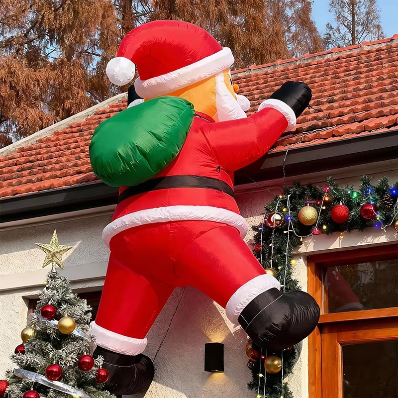 Inflatable Hanging Santa LED L - Outdoor Lighting For Store 评论和价格