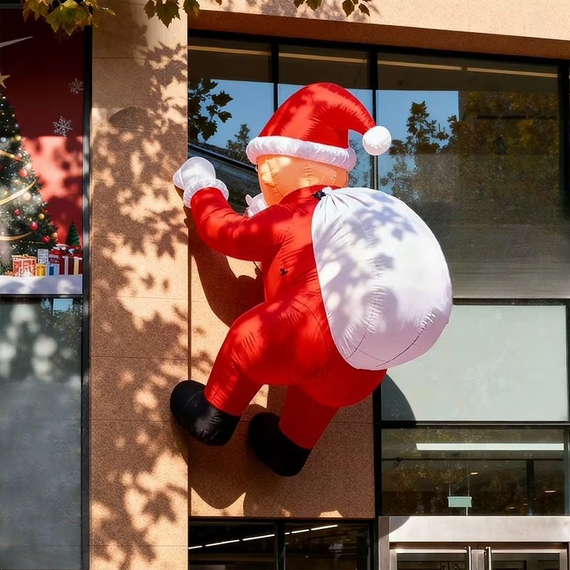 Inflatable Hanging Santa LED L - Outdoor Lighting For Store 评论和价格