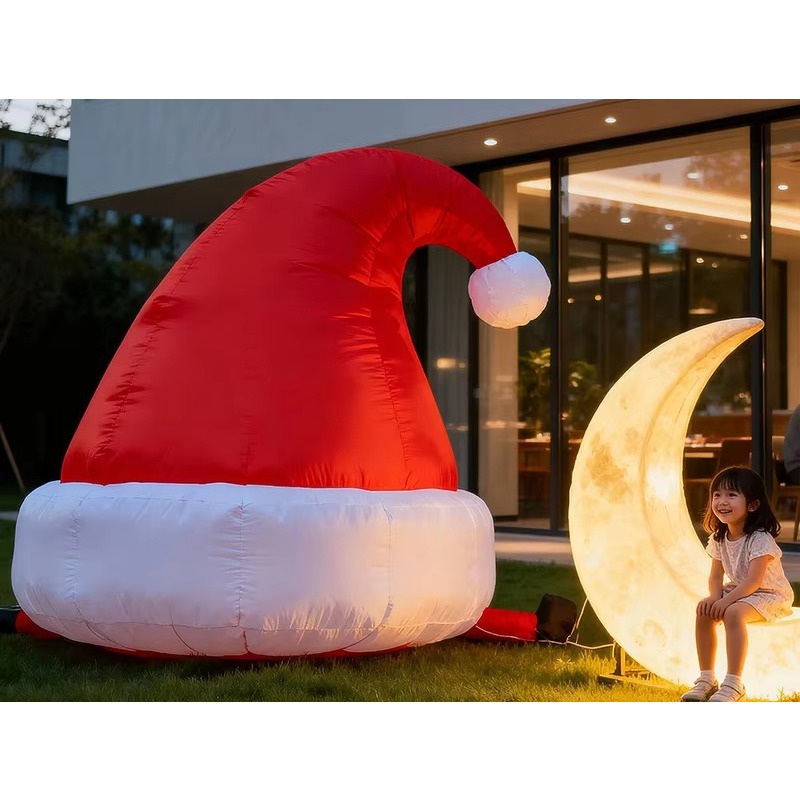 Inflatable Hanging Santa LED L - Outdoor Lighting For Store 评论和价格