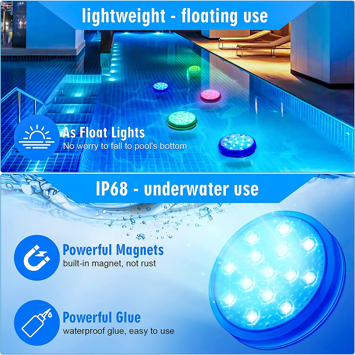 Rechargeable Underwater Submer - Pond Light Submersible 评论和价格