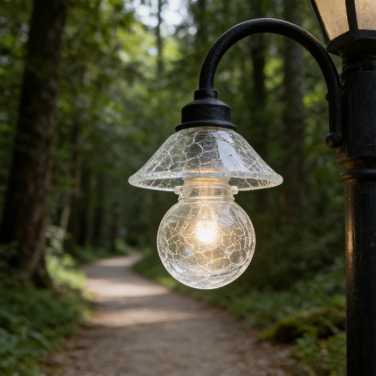 8Pcs Crackle Glass Globe Lamp  - Outdoor Lighting Glass Replacement 评论和价格