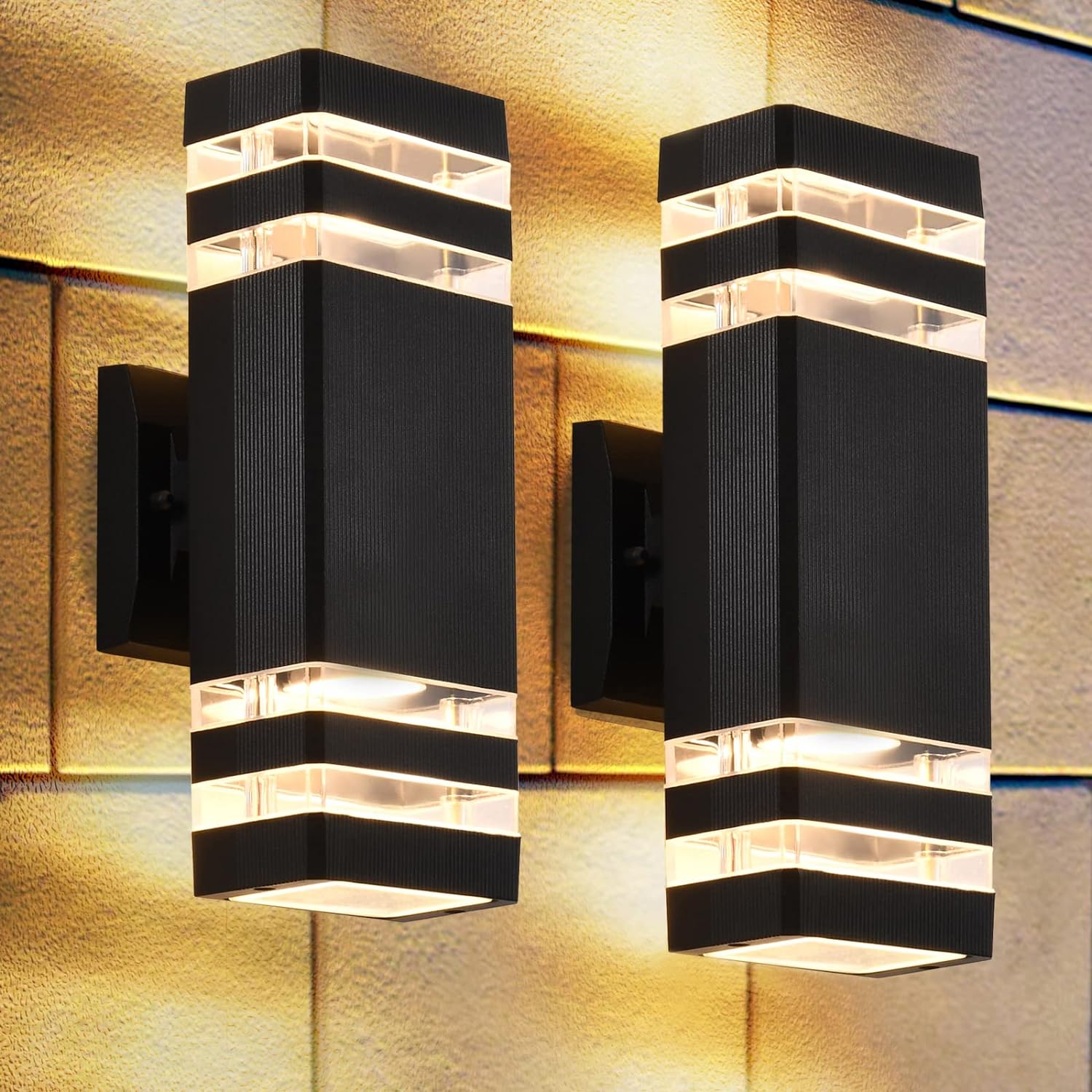 Waterproof LED Wall Light Outd - Outdoor Lighting Glass Replacement 评论和价格