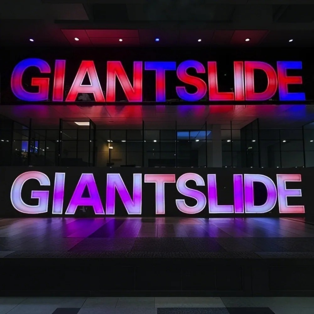 Custom RGB Metal LED Sign Wall - Outdoor Lighting For Store 评论和价格