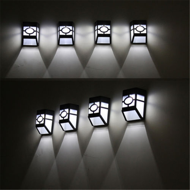 Solar Powered Wall Mount LED L - Outdoor Lighting For Fence 评论和价格