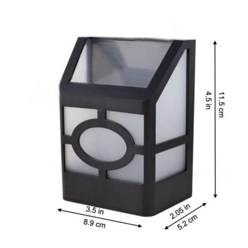Solar Powered Wall Mount LED L - Outdoor Lighting For Fence 评论和价格