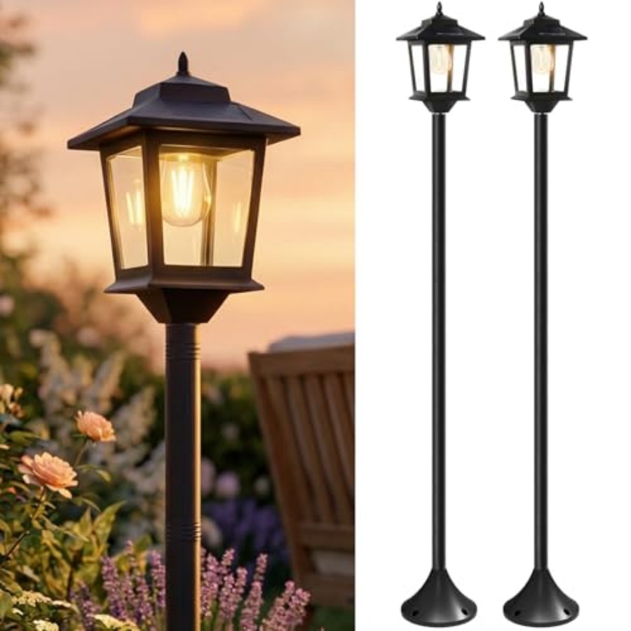 Outdoor Solar Post Lights, 2-P - Outdoor Lighting Pole 评论和价格