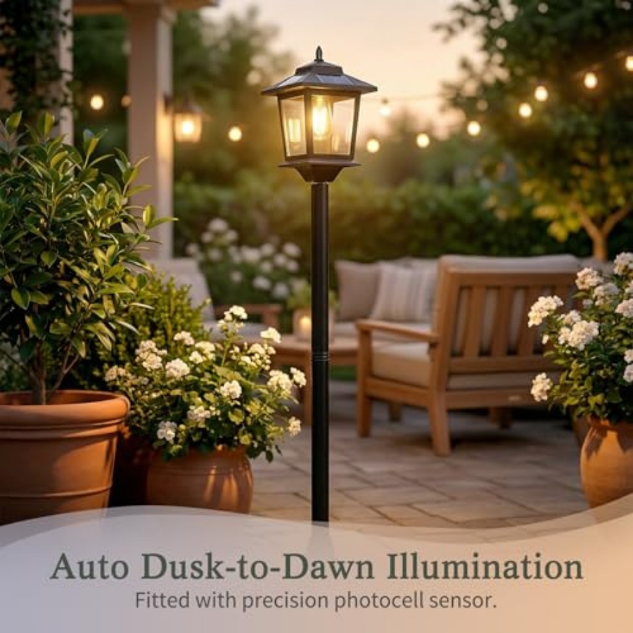 Outdoor Solar Post Lights, 2-P - Outdoor Lighting Pole 评论和价格