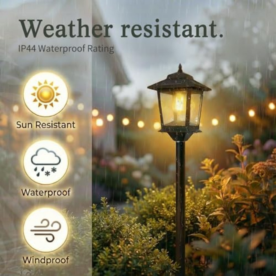 Outdoor Solar Post Lights, 2-P - Outdoor Lighting Pole 评论和价格