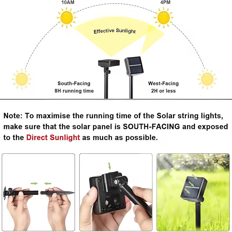 Solar String Lights Outdoor LE - Outdoor Lighting For Gazebo 评论和价格
