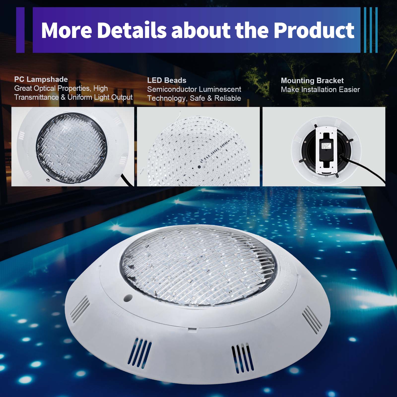 45W & 36W RGB LED Pool Light I - Pond Light Submersible 评论和价格