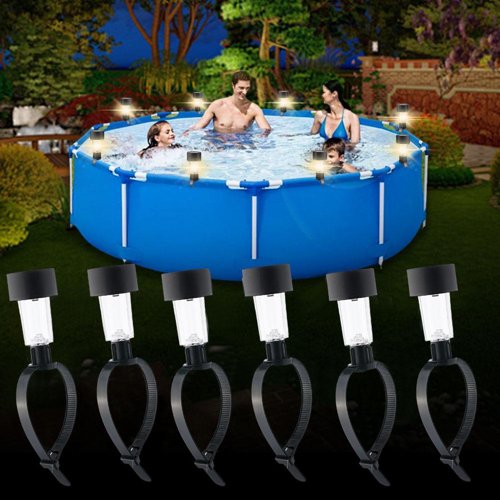 Solar Powered LED Pool Lights  - Outdoor Lighting For Fence 评论和价格