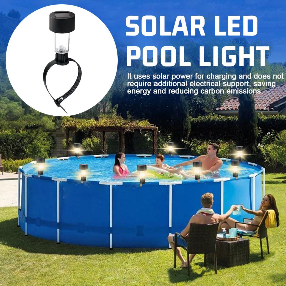 Solar Powered LED Pool Lights  - Outdoor Lighting For Fence 评论和价格