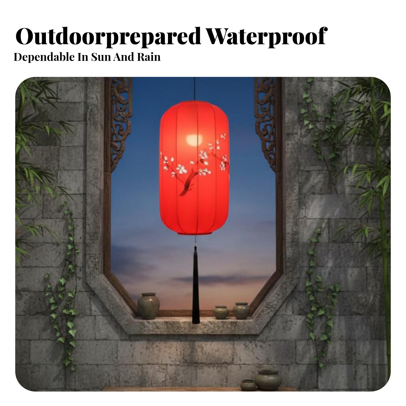 Hand-Painted Chinese Lantern,  - Outdoor Lighting Restaurant 评论和价格