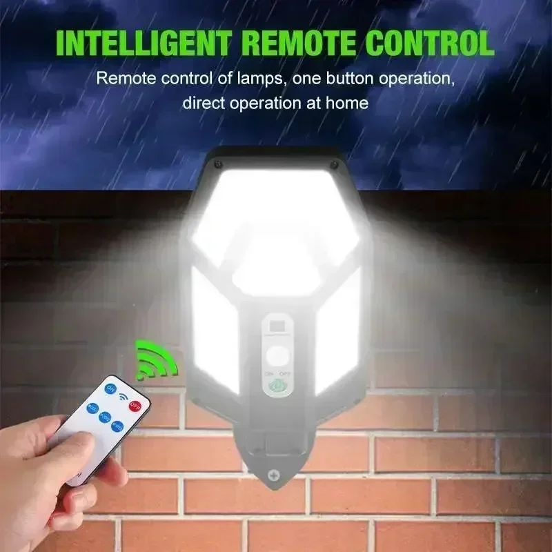 12000LM Powerful Solar Wall La - Outdoor Lighting For Gazebo 评论和价格
