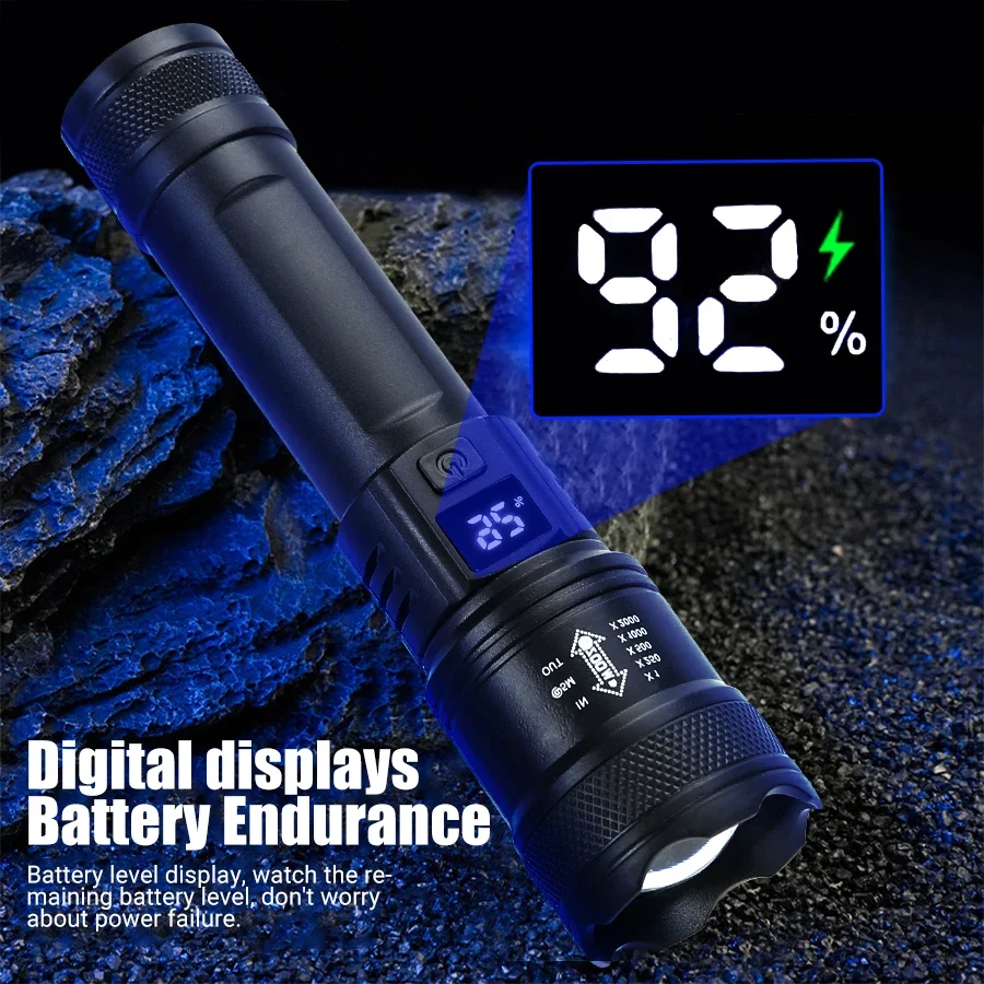9900LM Powerful LED Flashlight - Outdoor Lighting Pole 评论和价格
