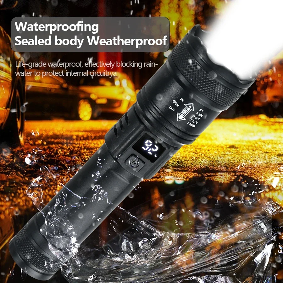 9900LM Powerful LED Flashlight - Outdoor Lighting Pole 评论和价格