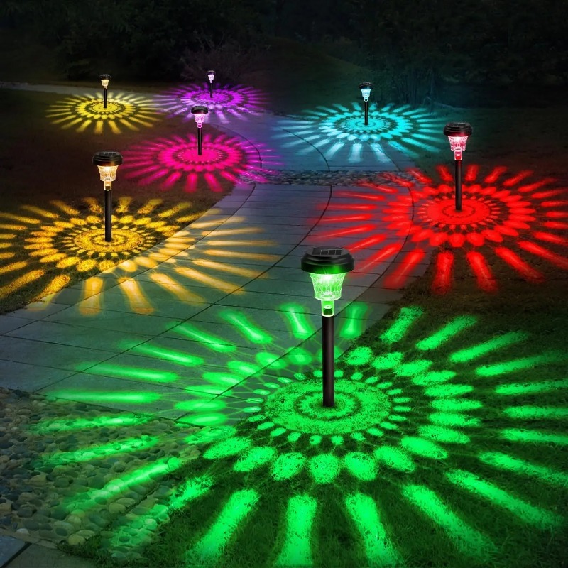 Color Changing Solar Path Ligh - Outdoor Lighting For Fence 评论和价格