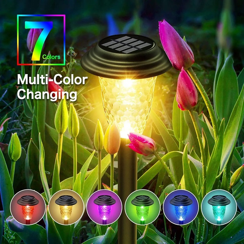 Color Changing Solar Path Ligh - Outdoor Lighting For Fence 评论和价格