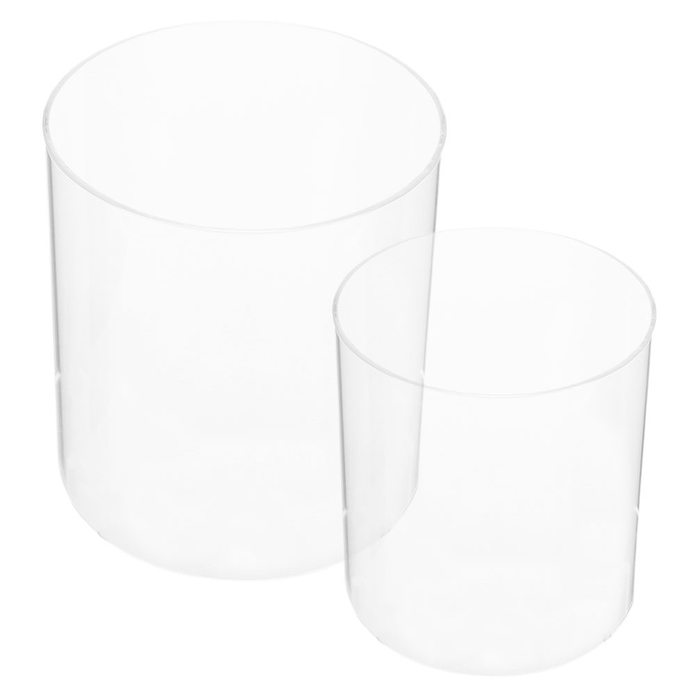 2Pcs Transparent Glass Oil Lam - Outdoor Lighting Glass Replacement 评论和价格