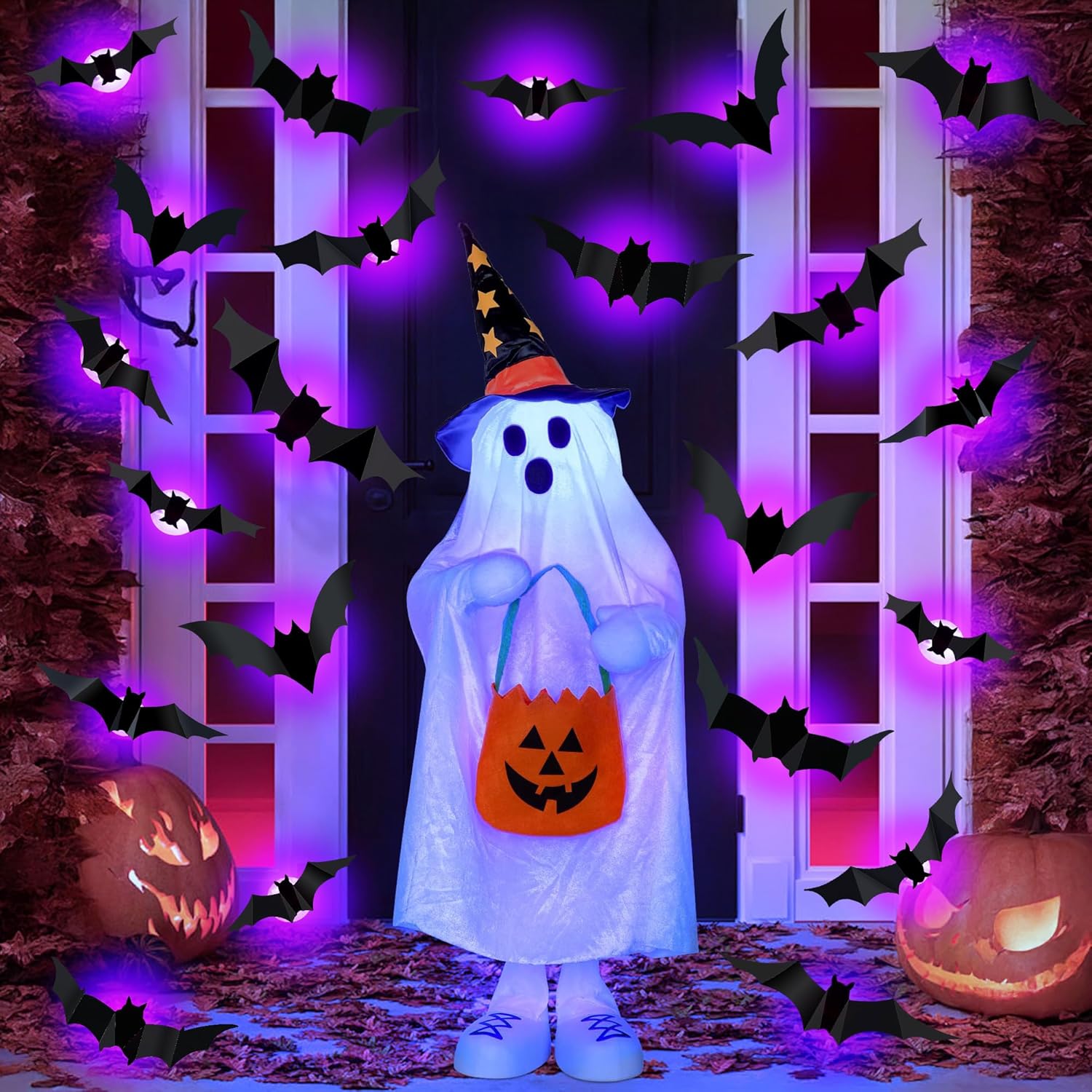 Halloween LED Bats Spider Deco - Lighting Wedding Outdoor 评论和价格