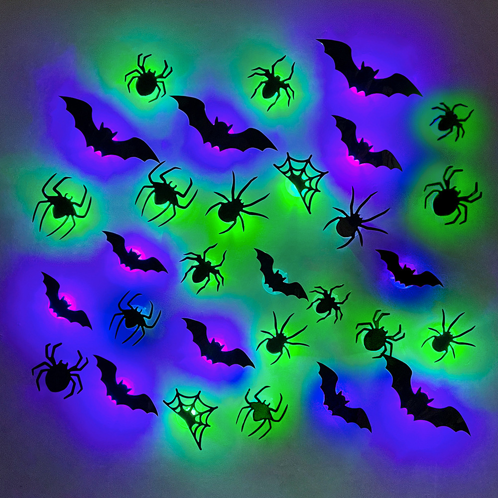Halloween LED Bats Spider Deco - Lighting Wedding Outdoor 评论和价格