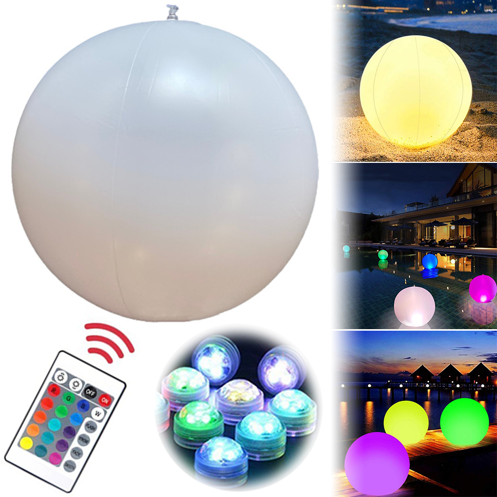 1-4PCS Floating Pool Lights wi - Pond Light Submersible 评论和价格