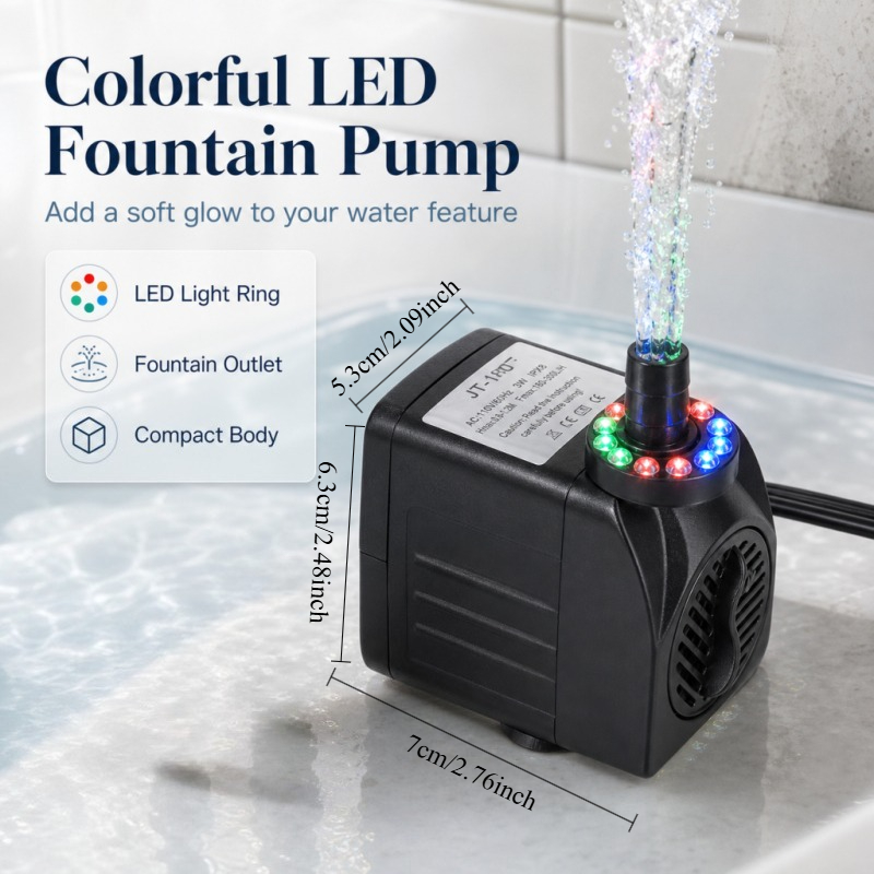 16W LED Light Fountain Pump Fi - Pond Light Submersible 评论和价格